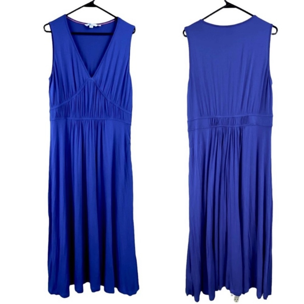 Boden Womens Jersey Knit Sleeveless Midi Dress